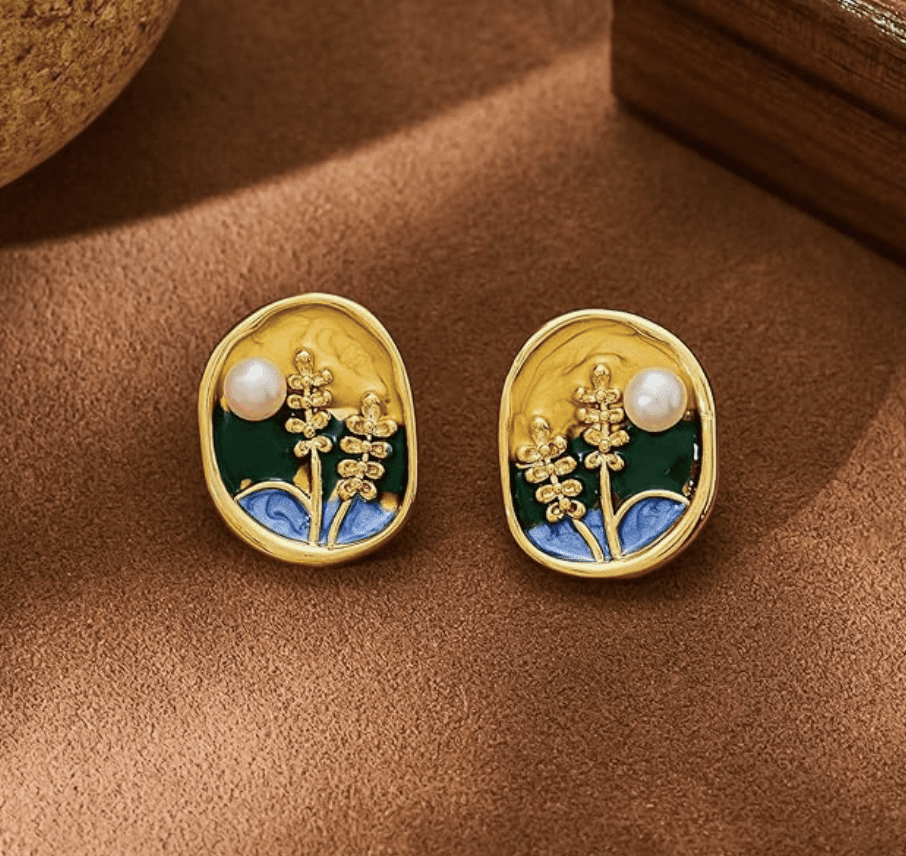 Van Gogh Inspired Earrings
